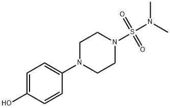 1-Piperazinesulfonamide, 4-(4-hydroxyphenyl)-N,N-dimethyl- 化学構造式