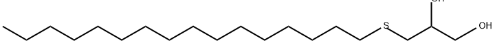 1,2-Propanediol, 3-(hexadecylthio)- Structure