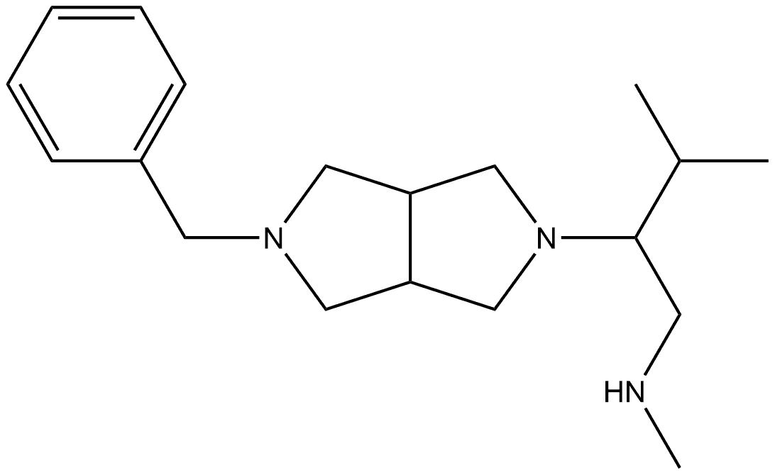 (2-{5-benzyl-octahydropyrrolo[3,4-c]pyrrol-2-yl}-3-methylbutyl)(methyl)amine Structure