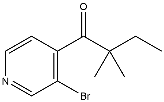 1-(3-Bromo-4-pyridinyl)-2,2-dimethyl-1-butanone Structure