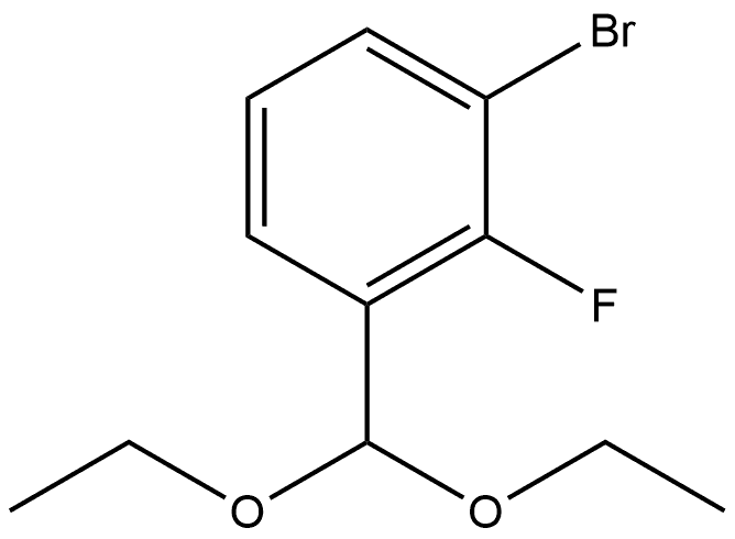 1-Bromo-3-(diethoxymethyl)-2-fluorobenzene Structure