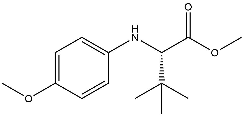 N-(4-Methoxyphenyl)-3-methyl-L-valine methyl ester Structure