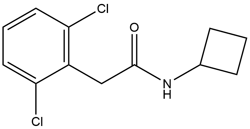 2,6-Dichloro-N-cyclobutylbenzeneacetamide Structure