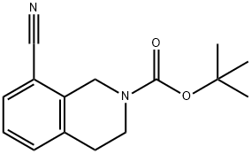 8-氰基-3,4-二氢异喹啉-2(1H)-羧酸叔丁酯, 215789-36-9, 结构式