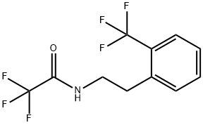 Acetamide, 2,2,2-trifluoro-N-[2-[2-(trifluoromethyl)phenyl]ethyl]- Structure