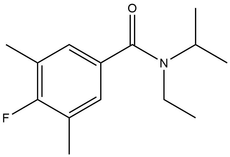 N-Ethyl-4-fluoro-3,5-dimethyl-N-(1-methylethyl)benzamide Structure