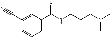 Benzamide, 3-cyano-N-[3-(dimethylamino)propyl]- 化学構造式