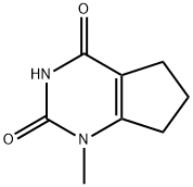 1-Methyl-1H,2H,3H,4H,5H,6H,7H-cyclopenta[d]pyrimidine-2,4-dione Struktur