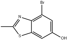 4-Bromo-2-methylbenzo[d]thiazol-6-ol 化学構造式