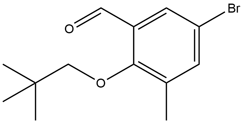 5-Bromo-2-(2,2-dimethylpropoxy)-3-methylbenzaldehyde Structure