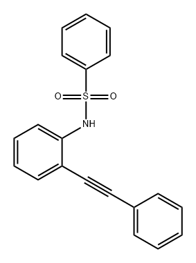 Benzenesulfonamide, N-[2-(2-phenylethynyl)phenyl]- 结构式