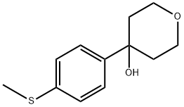 4-(4-(methylthio)phenyl)tetrahydro-2H-pyran-4-ol 结构式