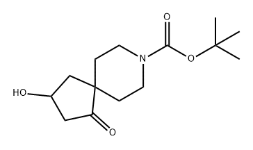 3-羟基-1-氧代-8-氮杂螺[4.5]癸烷-8-羧酸叔丁酯,2160549-37-9,结构式