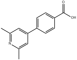 Benzoic acid, 4-(2,6-dimethyl-4-pyridinyl)- Struktur