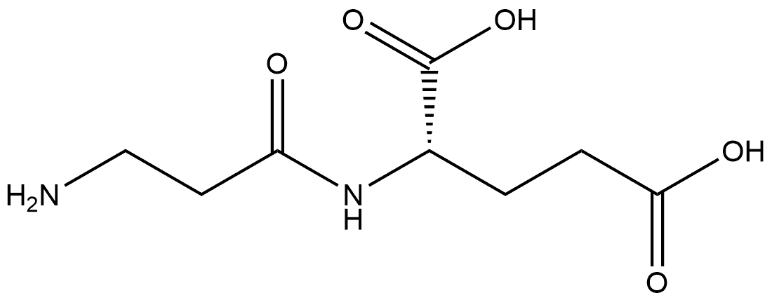 (2S)-2-(3-氨基丙酰胺基)戊二酸,21612-23-7,结构式