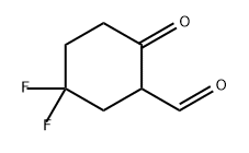 Cyclohexanecarboxaldehyde, 5,5-difluoro-2-oxo- Structure