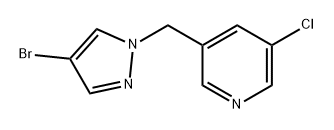 3-((4-Bromo-1H-pyrazol-1-yl)methyl)-5-chloropyridine Struktur