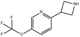Pyridine, 2-(3-azetidinyl)-5-(trifluoromethoxy)-,2162015-14-5,结构式
