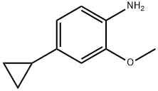 4-Cyclopropyl-2-methoxyaniline 化学構造式