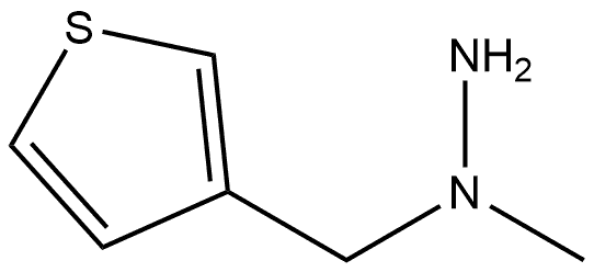 1-甲基-1-(噻吩-3-基甲基)肼 结构式
