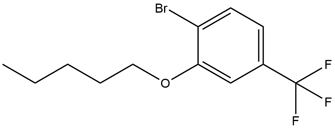 1-Bromo-2-(pentyloxy)-4-(trifluoromethyl)benzene Structure