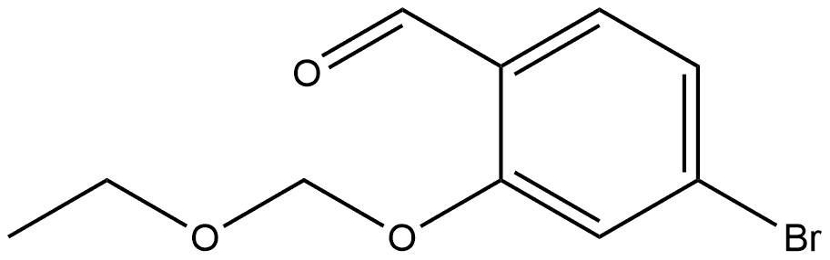 4-Bromo-2-(ethoxymethoxy)benzaldehyde Structure