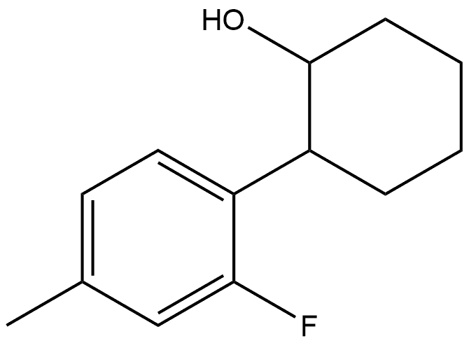 2-(2-Fluoro-4-methylphenyl)cyclohexanol Struktur