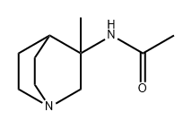 Acetamide, N-(3-methyl-1-azabicyclo[2.2.2]oct-3-yl)-,21638-06-2,结构式