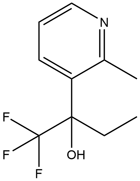 α-Ethyl-2-methyl-α-(trifluoromethyl)-3-pyridinemethanol Structure
