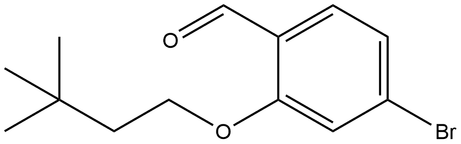 Benzaldehyde, 4-bromo-2-(3,3-dimethylbutoxy)- Struktur