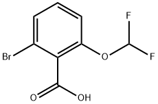Benzoic acid, 2-bromo-6-(difluoromethoxy)- Struktur