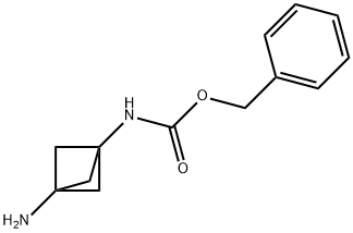 Carbamic acid, N-(3-aminobicyclo[1.1.1]pent-1-yl)-, phenylmethyl ester Structure