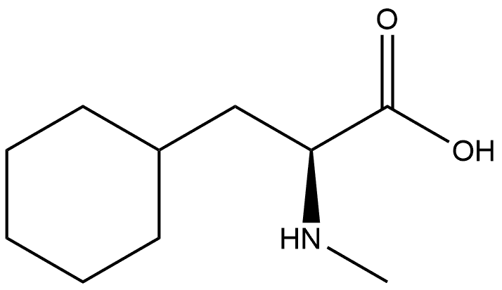 Cyclohexanepropanoic acid, α-(methylamino)-, (αS)- Structure