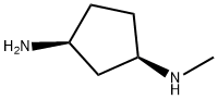 1,3-Cyclopentanediamine, N1-methyl-, (1R,3S)- Structure