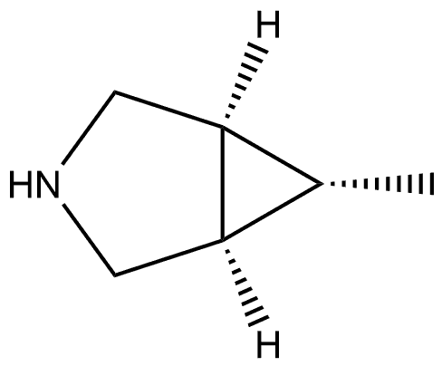 3-Azabicyclo[3.1.0]hexane, 6-methyl-, (1α,5α,6α)- Structure