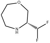 1,4-Oxazepine, 3-(difluoromethyl)hexahydro-, (3R)- Structure