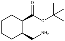 (1R,2S)-2-Aminomethyl-cyclohexanecarboxylic acid tert-butyl ester Structure