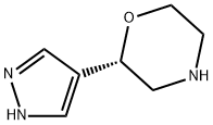 Morpholine, 2-(1H-pyrazol-4-yl)-, (2S)- 化学構造式