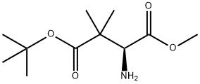 4-(1,1-Dimethylethyl) 1-methyl 3,3-dimethyl-L-aspartate 化学構造式