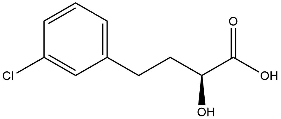 (S)-4-(3-chlorophenyl)-2-hydroxybutanoic acid Structure