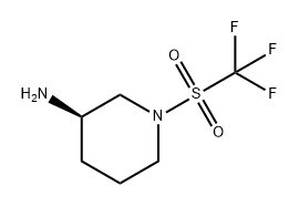 3-Piperidinamine, 1-[(trifluoromethyl)sulfonyl]-, (3R)-|(R)-1-((三氟甲基)磺酰基)哌啶-3-胺