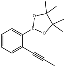 4,4,5,5-Tetramethyl-2-[2-(1-propyn-1-yl)phenyl]-1,3,2-dioxaborolane Struktur