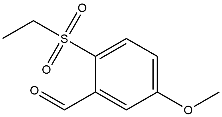 2-(Ethylsulfonyl)-5-methoxybenzaldehyde Structure