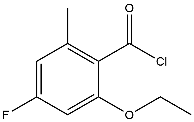 2-Ethoxy-4-fluoro-6-methylbenzoyl chloride Structure