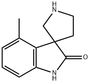4-Methylspiro[indoline-3,3'-pyrrolidin]-2-one Struktur