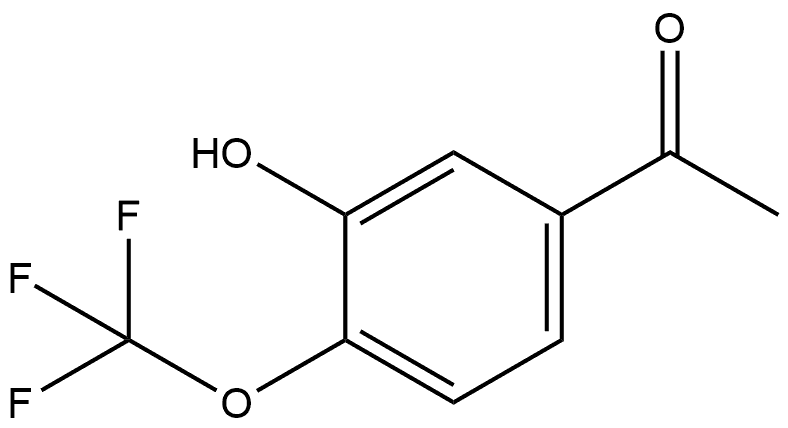 2-三氟甲氧基-5-乙酰基苯酚,2166791-38-2,结构式