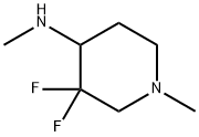 4-Piperidinamine, 3,3-difluoro-N,1-dimethyl-,2166841-70-7,结构式