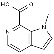 1H-Pyrrolo[2,3-c]pyridine-7-carboxylic acid, 1-methyl- Structure