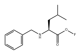 Leucine, fluoro-N-(phenylmethyl)- 化学構造式