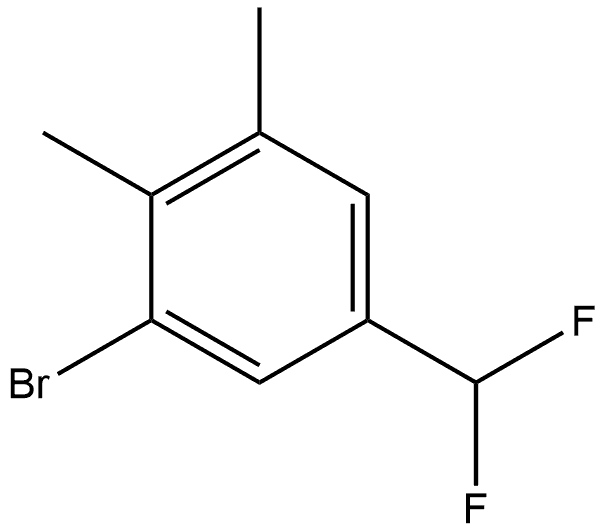 1-Bromo-5-(difluoromethyl)-2,3-dimethylbenzene Structure